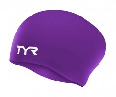 Шапочка для плавания TYR Long Hair Wrinkle-Free Silicone Cap W