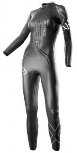 Женский гидрокостюм 2XU V:3 Velocity Wetsuit вид спереди артикул WW2355c BLK/SIL