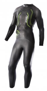 Мужской гидрокостюм 2XU A:1 Active Wetsuit вид спереди артикул MW2304c BLK/GRN