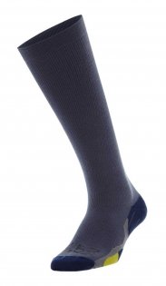 Компрессионные гольфы 2XU 24/7 Compression Socks артикул MA3244e GRB/NVY фиолетовые с синим мыском и пяткой