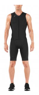 Стартовый костюм 2xu Compression Full Zip Trisuit MT4839d BLK/BLK