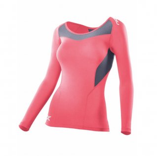 Компрессионная кофта 2xu Compression Long Sleeve Top W WA2270a TGN/GRY