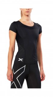 Компрессионная футболка 2xu Compression Short Sleeve Top W WA2269a BLK/BLK