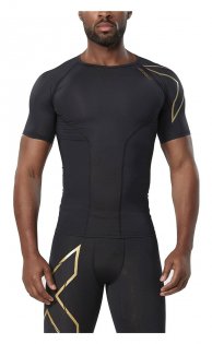 Компрессионная футболка 2xu Elite Compression Top MA3013a BLK/GLD