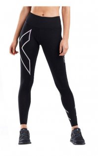 Компрессионные тайтсы 2xu Mid-Rise Compression Tights W WA2864b BLK/MCZ