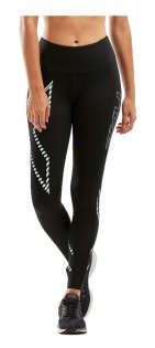 Компрессионные тайтсы 2xu Mid-Rise Compression Tights W WA2864b BLK/MDD