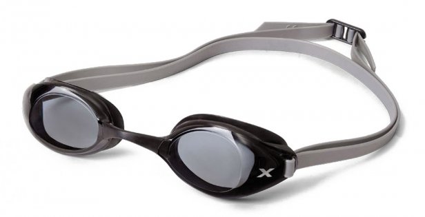 Очки для плавания 2XU Stealth Goggle-Smoke артикул UQ3978k BLK/SIL темные линзы серый ремешок