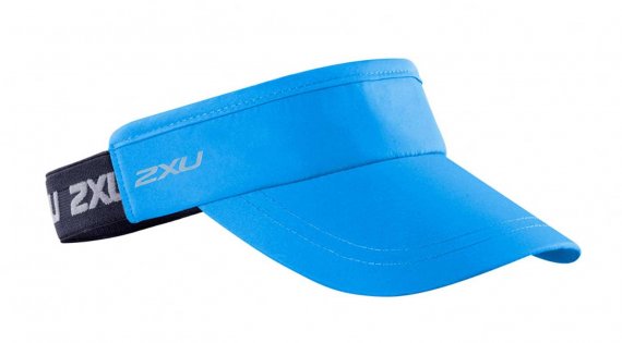 Козырек 2XU Visor артикул UQ2399f DIB/BLK голубой с серым логотипом