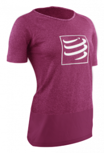 Женская футболка Compressport Training T-Shirt Range W TSTNW-SS3430 розовая