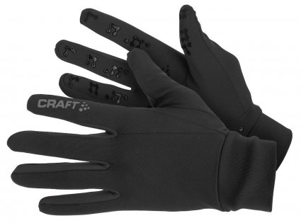 Перчатки Craft Thermal Multi grip артикул 1902955 9999 черные с силиконовыми точками на пальцах и ладонях