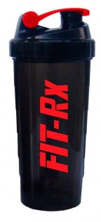 Шейкер FIT-Rx Шейкер с шаром 700 ml черный с красным логотипом артикул FR-SHKR BLK