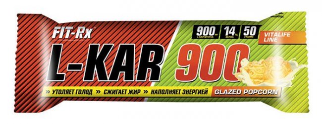 Батончик Fit-Rx L-Kar 900 Попкорн 50 g FR-LK900 PPCRN
