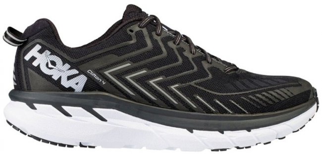 Кроссовки Hoka Clifton 4 1016723BWHT черные