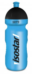 Фляжка Isostar Bidon 40 years 650 ml Голубая с черной крышкой и названием бренда