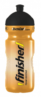 Фляжка Isostar Bidon TV Finisher 650 ml Золотая с черной крышкой