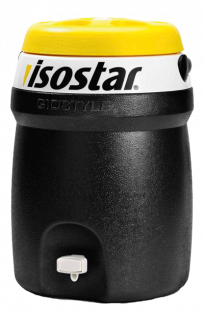 Термос Isostar Thermos 10 L черный с желтой крышкой