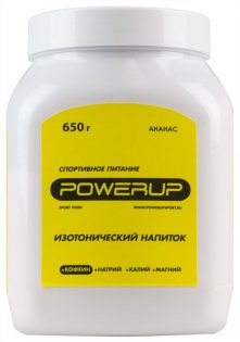 Напиток Powerup Изотоник Ананас 650 g, Натрий, Калий, Магний