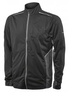 Куртка Saucony Vitarun Jacket артикул SA81227 BK черная на молнии, по бокам карманы
