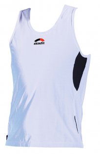 Майка Skinfit Aero Loose-Fit Singlet белая с черными вставками