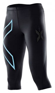 Компрессионные тайтсы 3/4 2xu Universal Compression 3/4 Tight W WA1943b BLK/BYB