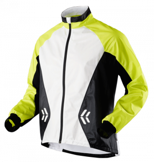 Куртка X-Bionic SphereWind Jacket артикул O100042_E193 желтая с белым и черным, на молнии