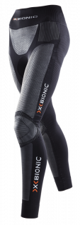 Женские термоштаны X-Bionic Windskin OW Pants W черные с серым, вид спереди