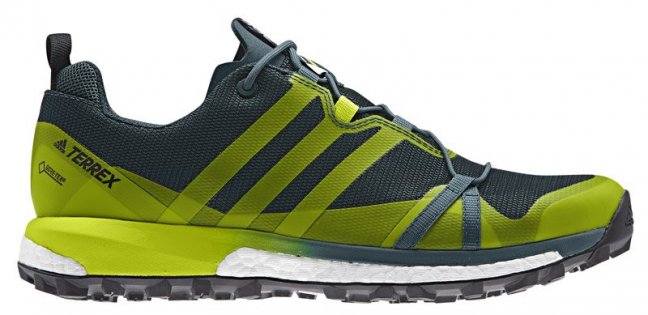 Кроссовки Adidas Terrex Agravic G-TX артикул S80848 серые с зеленым