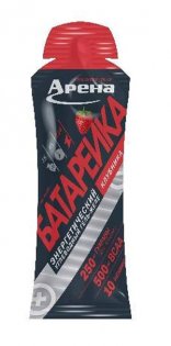 Гель Арена Батарейка с BCAA и гуараной 45 g Клубника