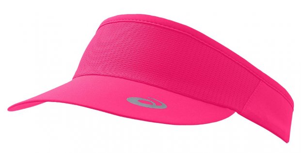 Козырек Asics Performance Visor розового цвета со светоотражающим логотипом артикул 132060 0688