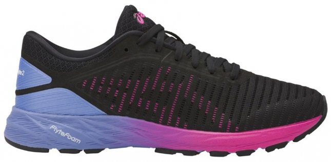 Женские кроссовки Asics DynaFlyte 2 W T7D5N 9020 черные с розовыми вставками