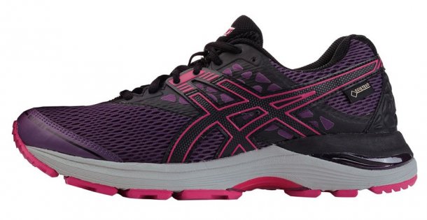 Женские кроссовки Asics Gel-Pulse 9 G-TX W T7D9N 3390 фиолетовые с черными вставками