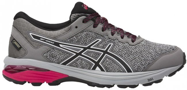 Женские кроссовки Asics GT-1000 6 G-TX W T7B7N 9690 серые с черными вставками