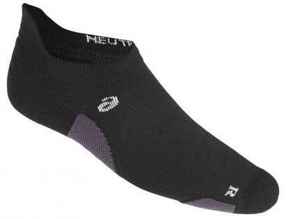 Носки Asics Road Neutral Ankle Single Tab артикул 150226 0904 черные с серым со стороны ступни