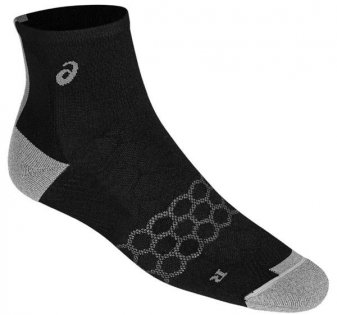 Носки Asics Speed Sock Quarter артикул 150228 0904 черный с серым