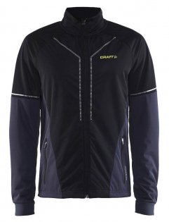 Куртка Craft Storm 2.0 XC артикул 1904258 3947 черная с фиолетовым по бокам карманы на молнии