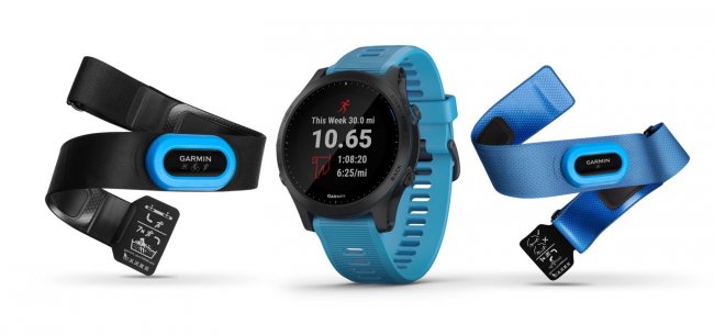 Часы Garmin Forerunner 945 HR + HRM FRNR945-HR-HRM-BLU