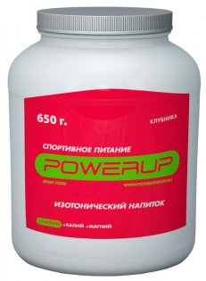 Напиток Powerup Изотоник Клубника 650 g, Натрий, Калий, Магний PUPI-650g-1