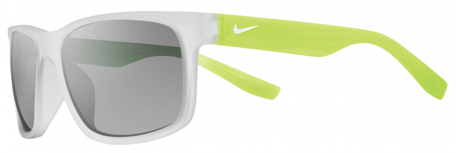 Спортивные очки Nike Vision Cruiser R серая оправа, зеленые дужки, белый логотип