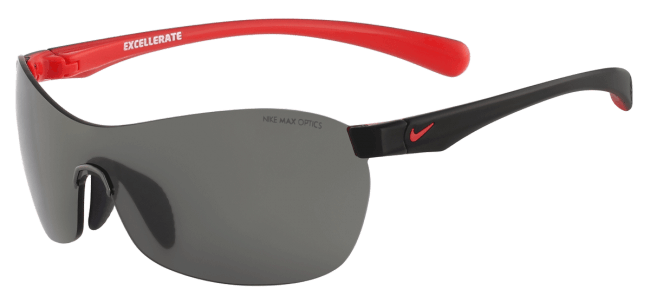 Спортивные очки Nike Vision Excellerate без оправы, дужки черные с красным