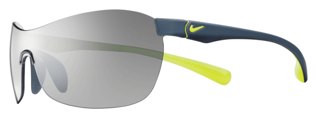 Спортивные очки Nike Vision Excellerate без оправы, серые дужки, желтый логотип