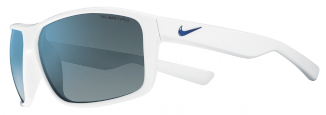 Спортивные очки Nike Vision Premier 8.0 R белая оправа, синий логотип и линзы