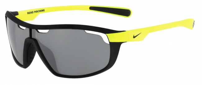 Спортивные очки Nike Vision Road Machine черная оправа, желтые дужки