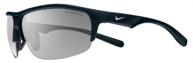 Спортивные очки Nike Vision Run X2 черная оправа, серебряный логотип, серые линзы