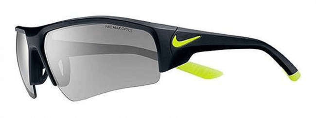 Спортивные очки Nike Vision Skylon Ace Xv Pro черная оправа и дужки, салатовый логотип