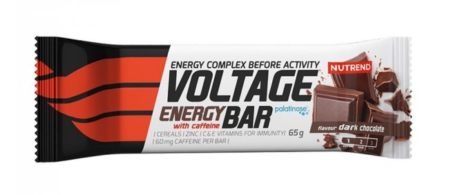 Батончик Nutrend Voltage Energy Bar 65 g Темный шоколад с кофеином N-VEB65-DCH