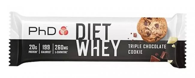 Батончик PhD Diet Whey Bar 63 g Тройное Шоколадное Печенье PhD-DWB-TRCHC