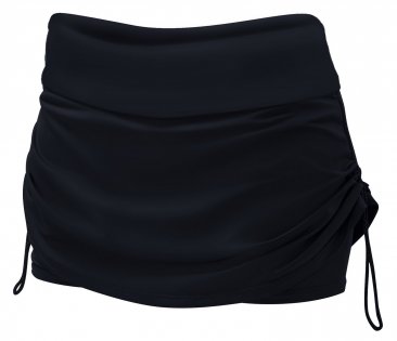 Женская юбка TYR Solid Della Skort по бокам затягивающиеся шнурки артикул BSSOL7A 001