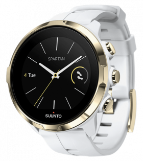 Часы Suunto Spartan Sport Wrist HR белые, на экране аналоговые часы