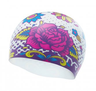 Шапочка для плавания TYR Flower Power Swim Cap LCSFLPOW 186