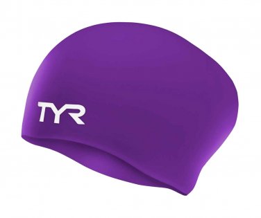 Шапочка для плавания TYR Long Hair Wrinkle-Free Silicone Cap W LCSL 510
